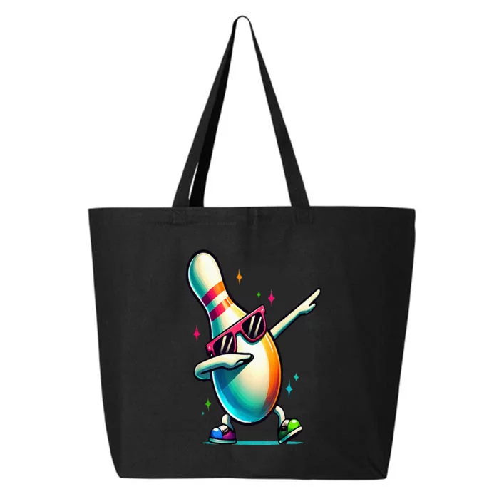 Bowling Pin Dabbing Sunglasses Bowler Player 25L Jumbo Tote