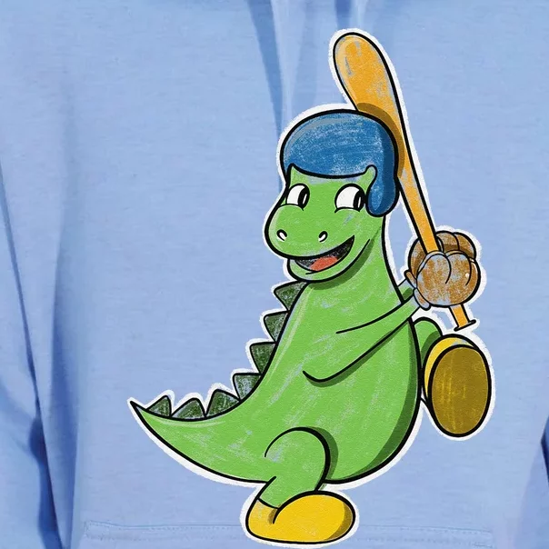 Baseball Player Dinosaur  T Rex Birthday Gift Unisex Surf Hoodie