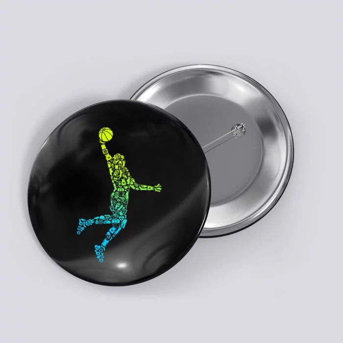 Basketball Players Dunking Button