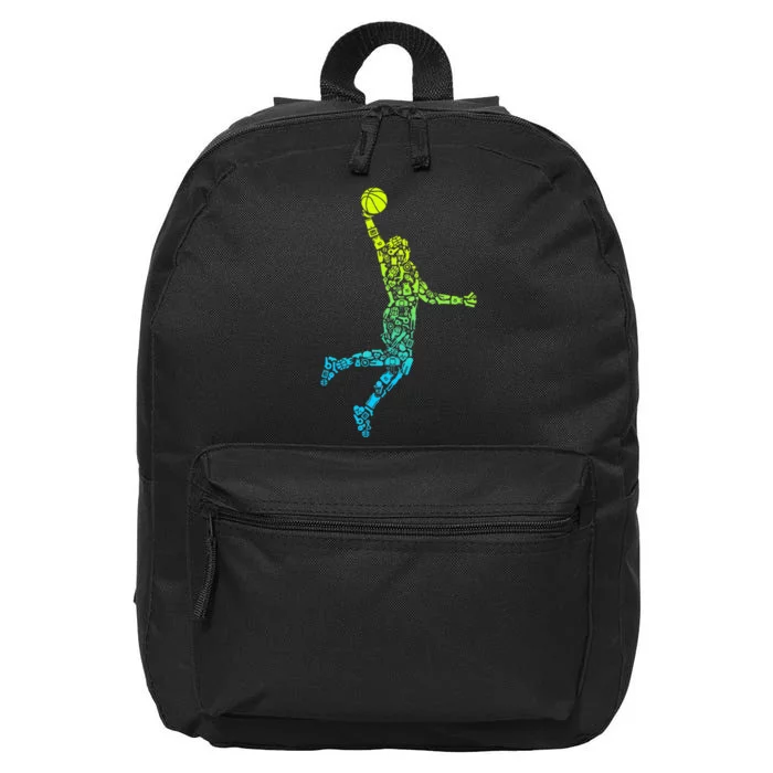 Basketball Players Dunking 16 in Basic Backpack