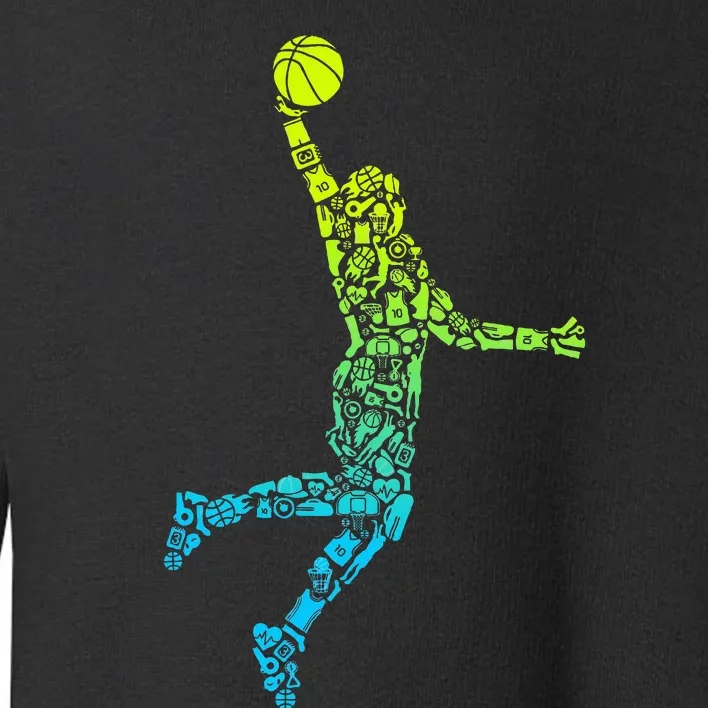 Basketball Players Dunking Toddler Sweatshirt