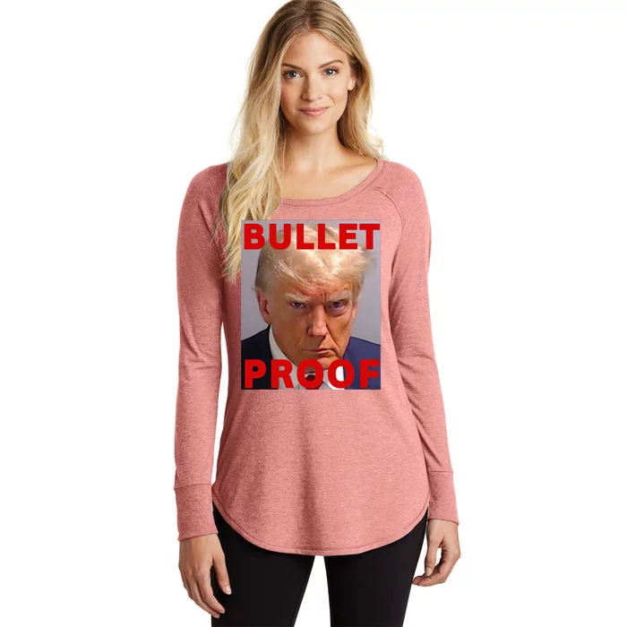 Bullet Proof Donald Trump 2024 Fight Fight Fight Trump Rally Women's Perfect Tri Tunic Long Sleeve Shirt