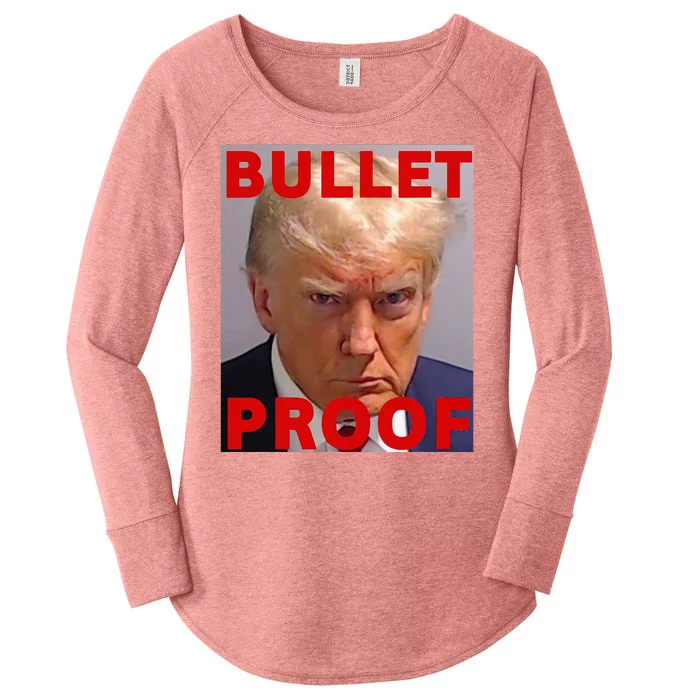 Bullet Proof Donald Trump 2024 Fight Fight Fight Trump Rally Women's Perfect Tri Tunic Long Sleeve Shirt