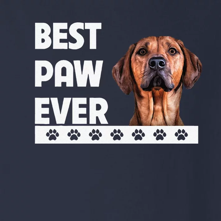 Best Paw Ever Rhodesian Ridgeback Dad Fathers Day Dog Lovers Toddler Long Sleeve Shirt