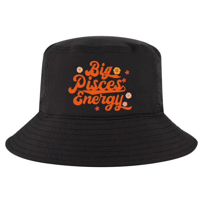 Big Pisces Energy Groovy Zodiac Sign Astrology Horoscope Cool Comfort Performance Bucket Hat