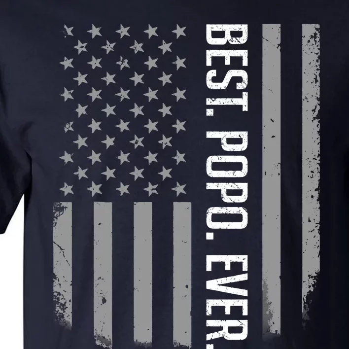 Best Popo Ever US American Flag Gifts For Father's Day Tall T-Shirt