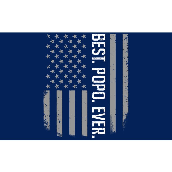 Best Popo Ever US American Flag Gifts For Father's Day Bumper Sticker