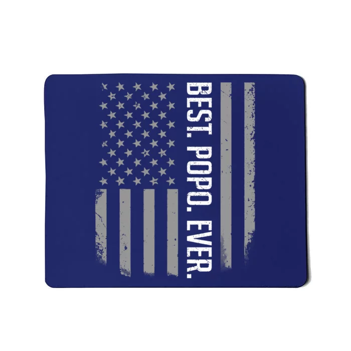 Best Popo Ever US American Flag Gifts For Father's Day Mousepad