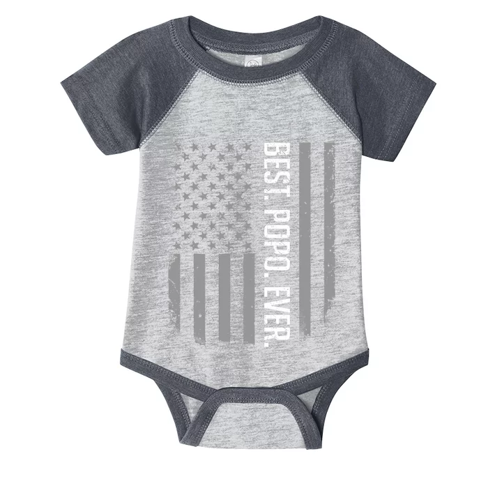 Best Popo Ever US American Flag Gifts For Father's Day Infant Baby Jersey Bodysuit