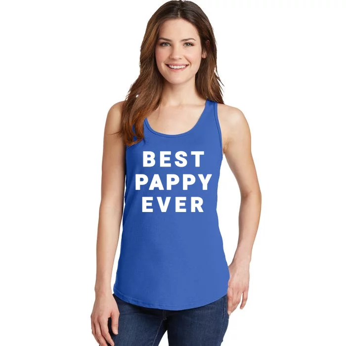 Best Pappy Ever Grandfather Funny Gift Ladies Essential Tank