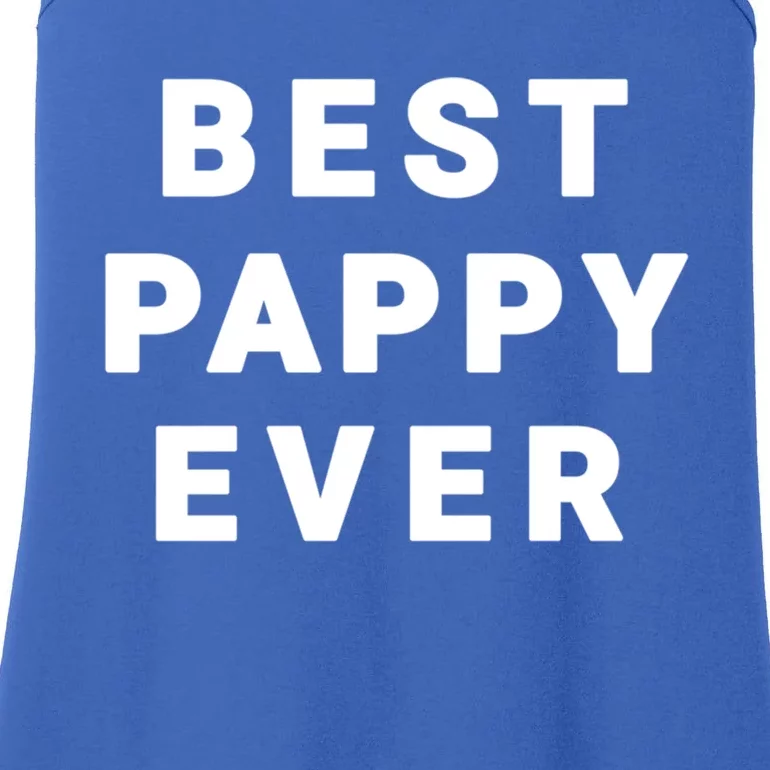 Best Pappy Ever Grandfather Funny Gift Ladies Essential Tank