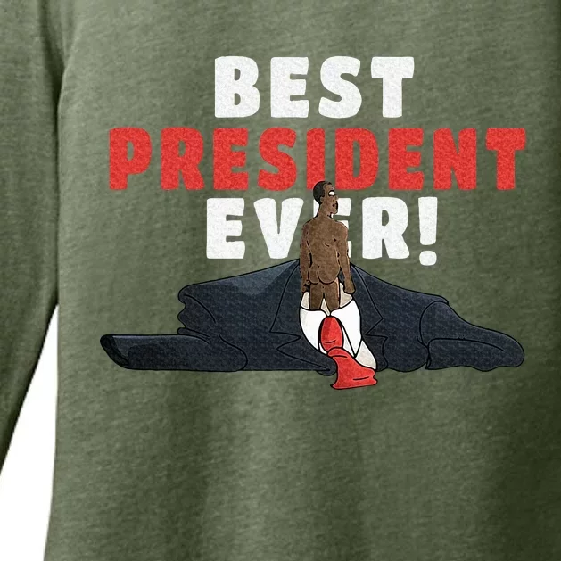 Best President Ever Womens CVC Long Sleeve Shirt