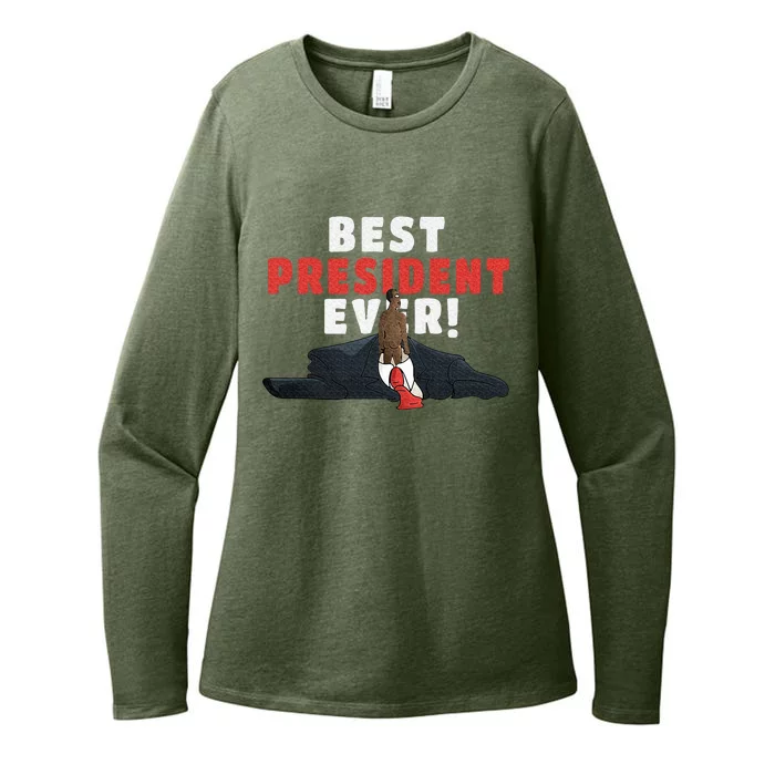 Best President Ever Womens CVC Long Sleeve Shirt