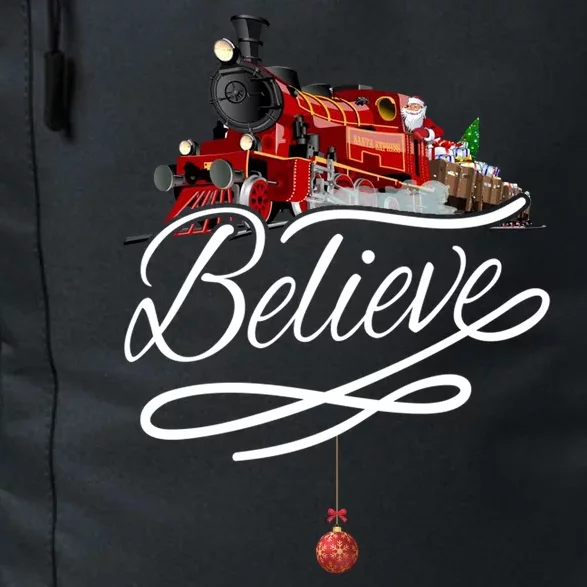 Believe Polar Express Christmas Holiday Train Daily Commute Backpack