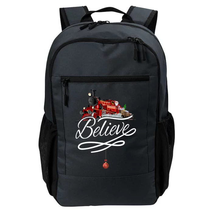 Believe Polar Express Christmas Holiday Train Daily Commute Backpack