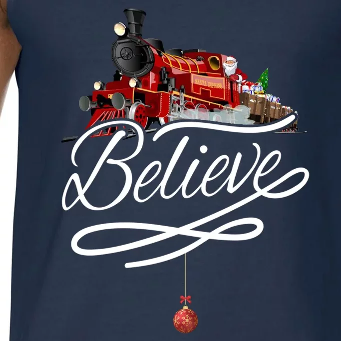 Believe Polar Express Christmas Holiday Train Comfort Colors® Tank Top