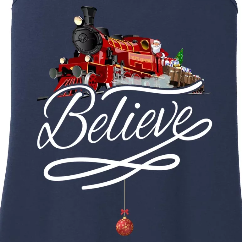 Believe Polar Express Christmas Holiday Train Ladies Essential Tank