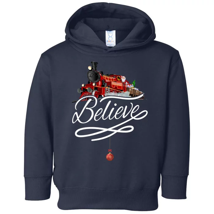 Believe Polar Express Christmas Holiday Train Toddler Hoodie