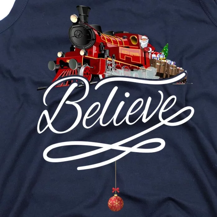 Believe Polar Express Christmas Holiday Train Tank Top