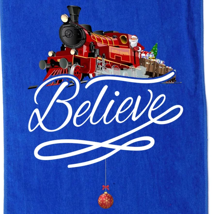 Believe Polar Express Christmas Holiday Train Platinum Collection Golf Towel