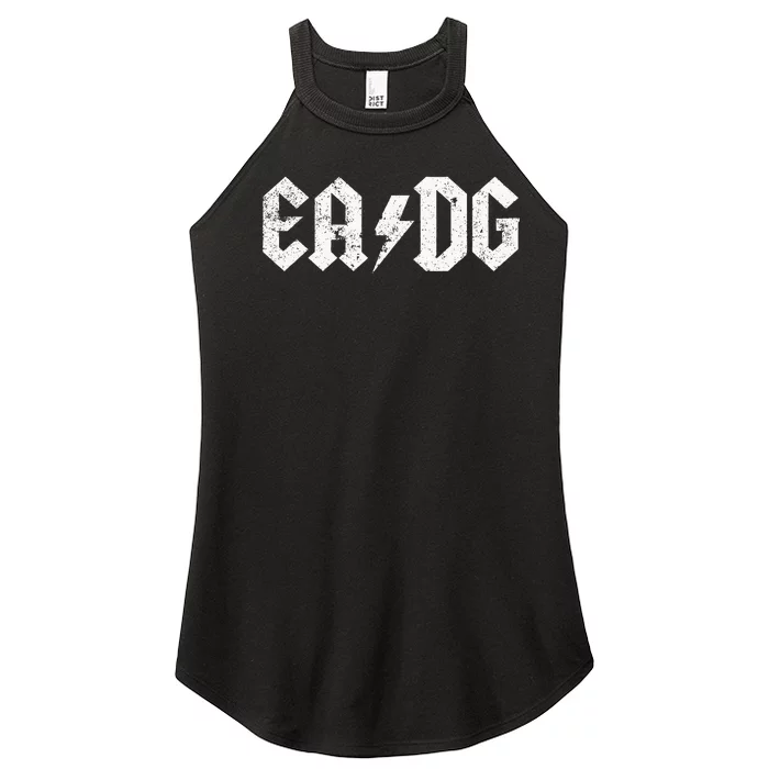 Bass Player E A D G Strings Of The Bass Women’s Perfect Tri Rocker Tank