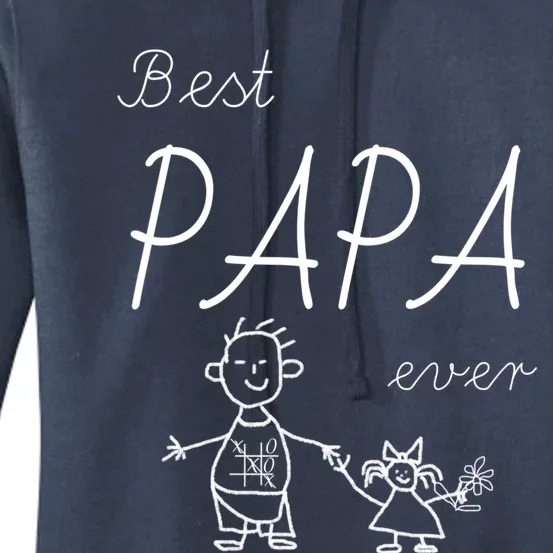 Best Papa Ever Funny Fathers Day Gift Cute Fathergiftdaughter Funny Gift Women's Pullover Hoodie