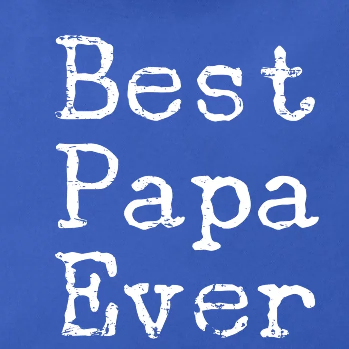 Best Papa Ever Gift Cute Father's Day Gift Idea For Dad Stepdad Gift Zip Tote Bag