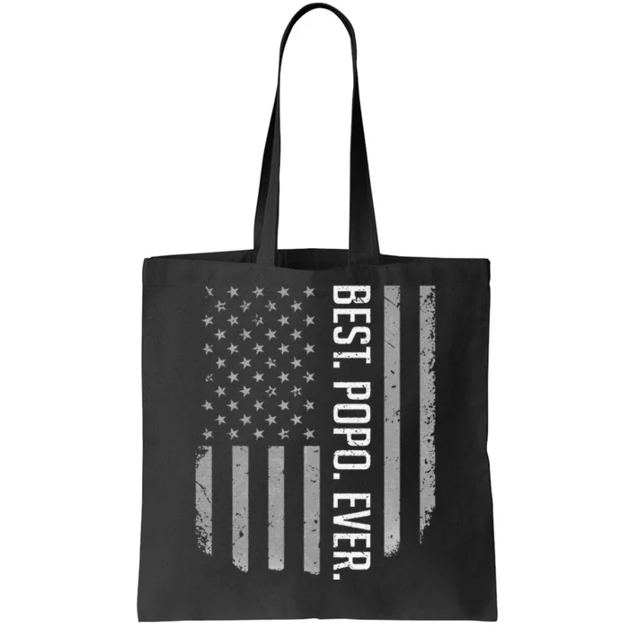 Best Popo Ever US American Flag Gifts For Father's Day Tote Bag