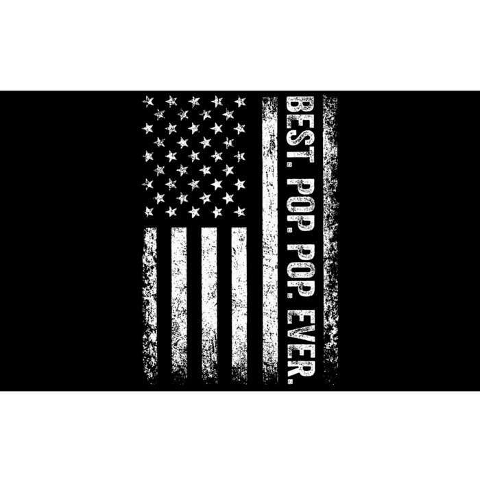 Best Pop Ever Vintage American Flag Fathers Day Gift Dad Bumper Sticker