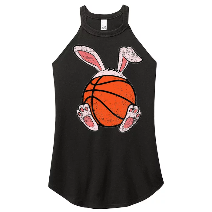 Basketball Player Easter Egg Funny Sports lover Women’s Perfect Tri Rocker Tank