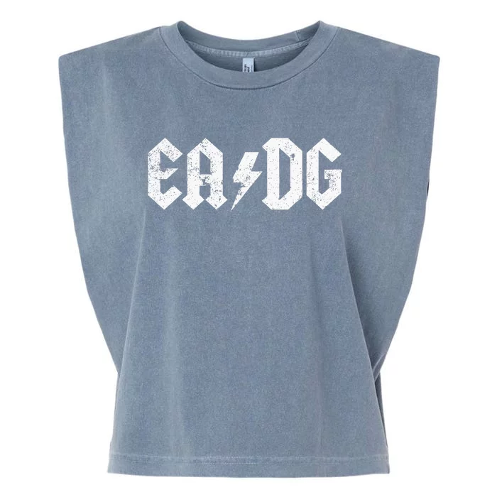 Bass Player E A D G Strings Of The Bass Garment-Dyed Women's Muscle Tee