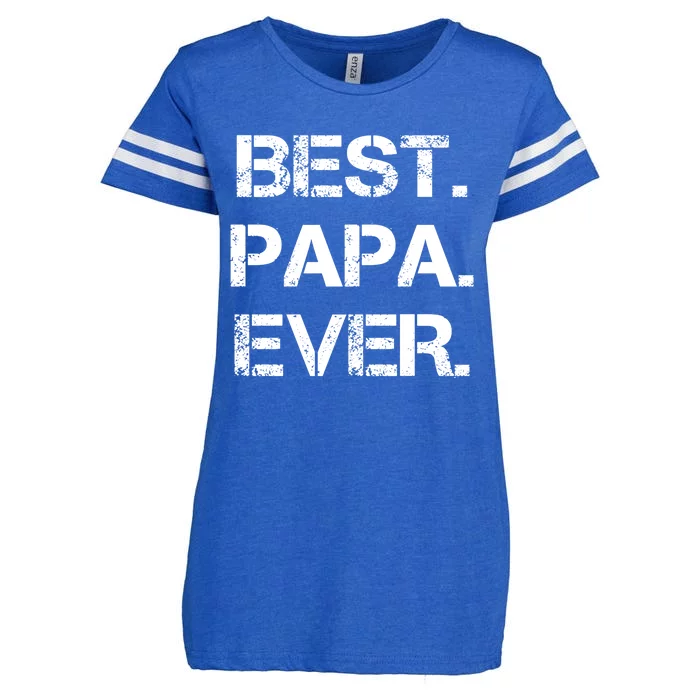 Best Papa Ever FatherS Day Gift Enza Ladies Jersey Football T-Shirt