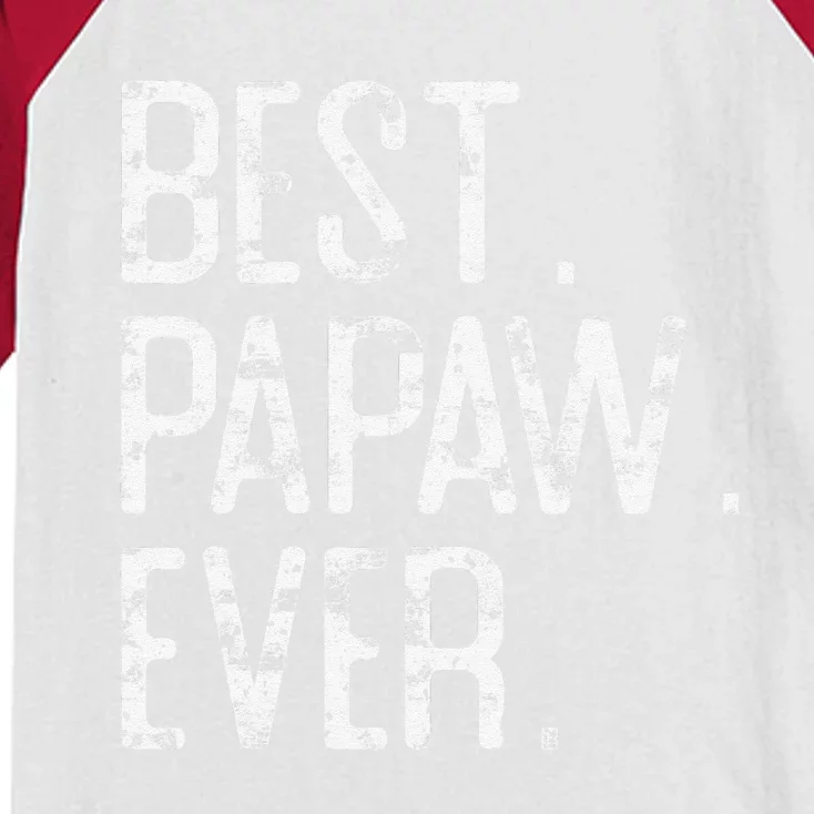 Best Papaw Ever Father’s Day Gift For Papaw Kids Colorblock Raglan Jersey