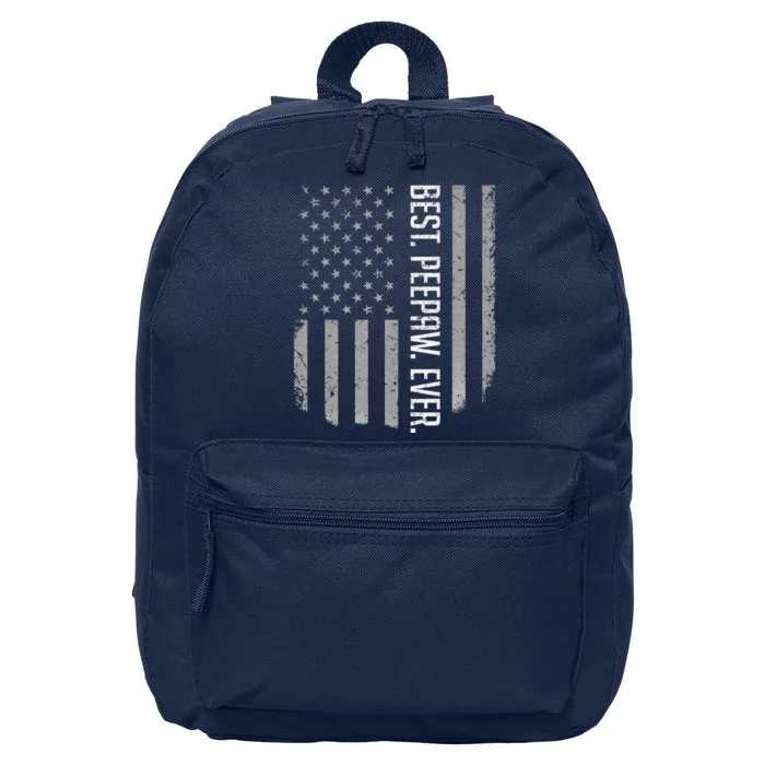 Best Peepaw Ever American Flag Gifts For Fathers Day 16 in Basic Backpack