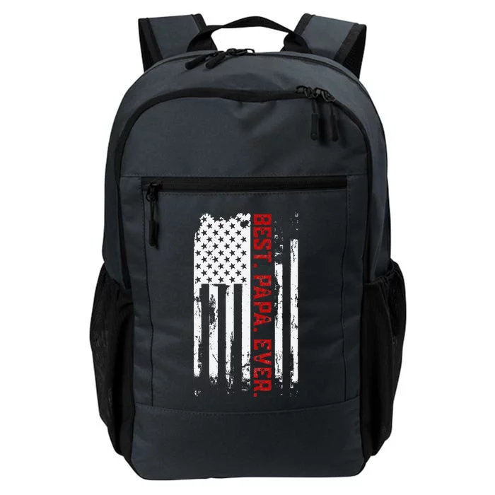 Best Papa Ever American USA Flag Father’s Day Gift For Papa Daily Commute Backpack