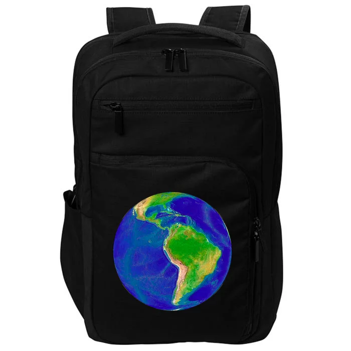 Beautiful Planet Earth South America Gift Impact Tech Backpack