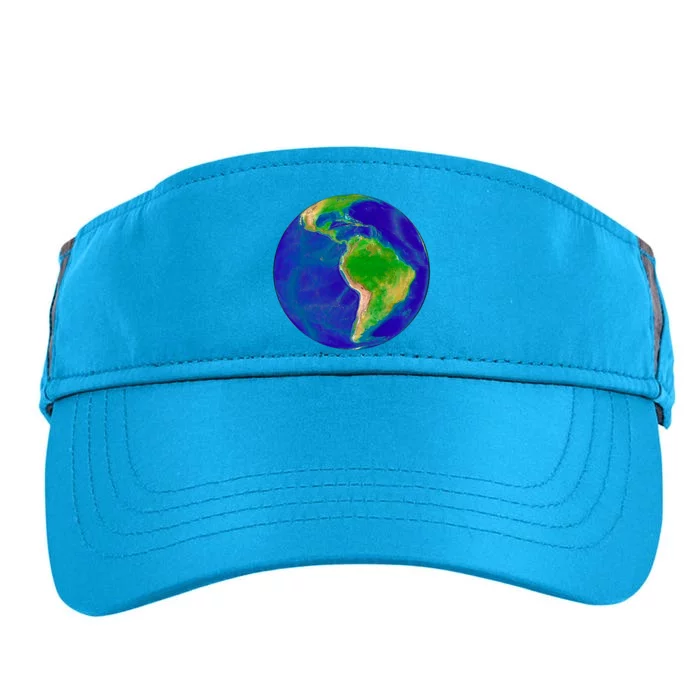 Beautiful Planet Earth South America Gift Adult Drive Performance Visor