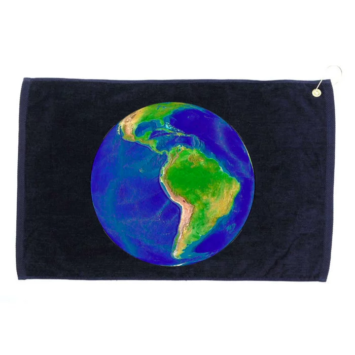 Beautiful Planet Earth South America Gift Grommeted Golf Towel