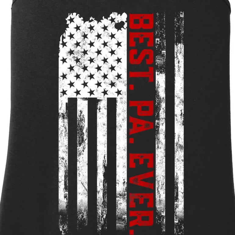 Best Pa Ever American Usa Flag Father’S Day Gift For Grandpa Ladies Essential Tank