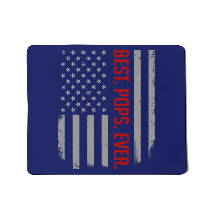 Best Pops Ever US American Flag Gifts For Father's Day Mousepad