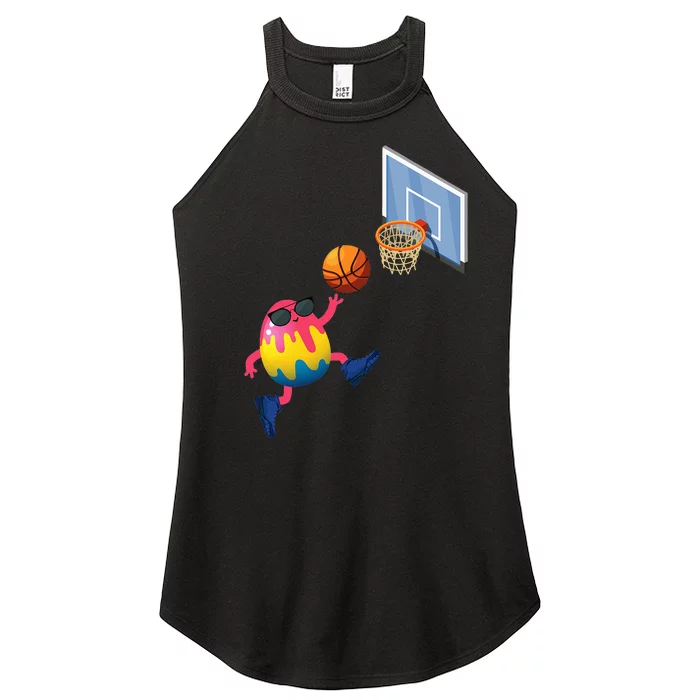 Basketball Player Easter Egg Funny Sports Women’s Perfect Tri Rocker Tank