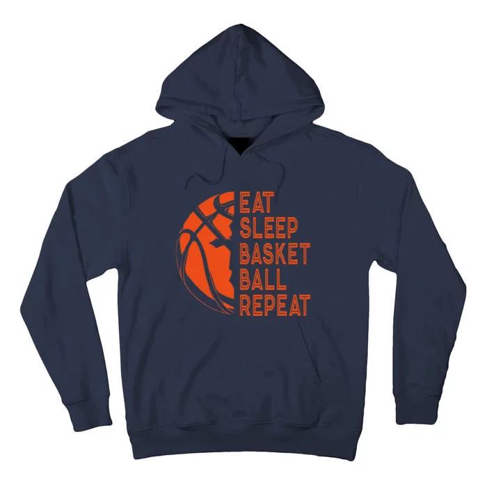 Basketball Player Eat Sleep Basketball Repeat Tall Hoodie