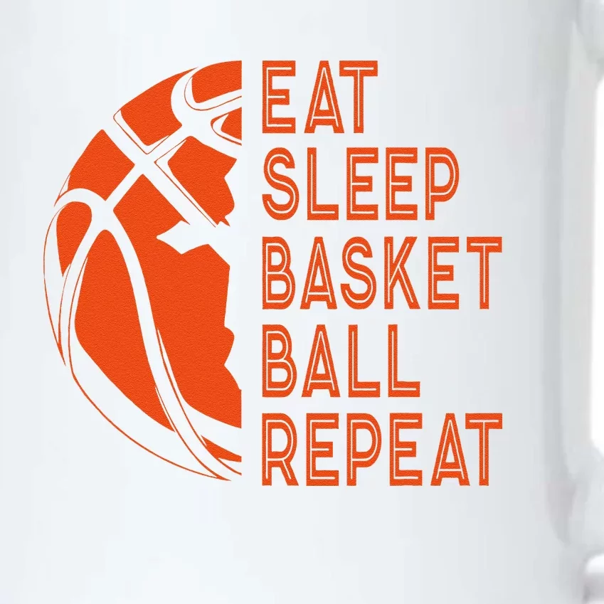 Basketball Player Eat Sleep Basketball Repeat Black Color Changing Mug