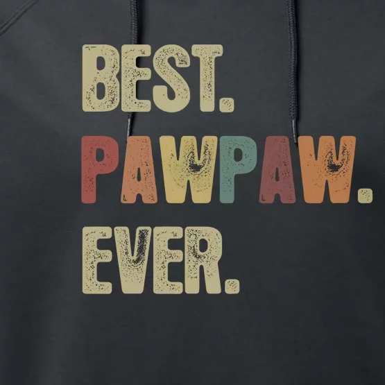 Best Pawpaw Ever Best Dad Ever Performance Fleece Hoodie