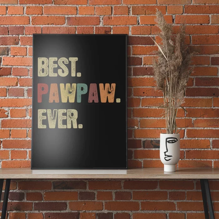 Best Pawpaw Ever Best Dad Ever Poster