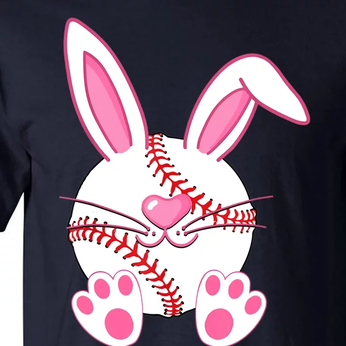 Baseball Player Easter Bunny Easter Day Tall T-Shirt