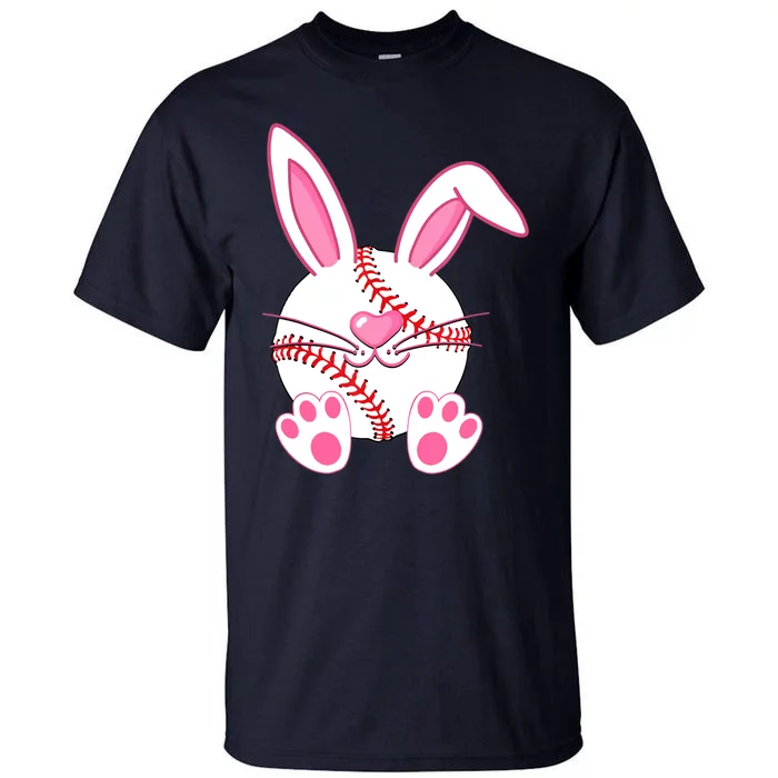 Baseball Player Easter Bunny Easter Day Tall T-Shirt