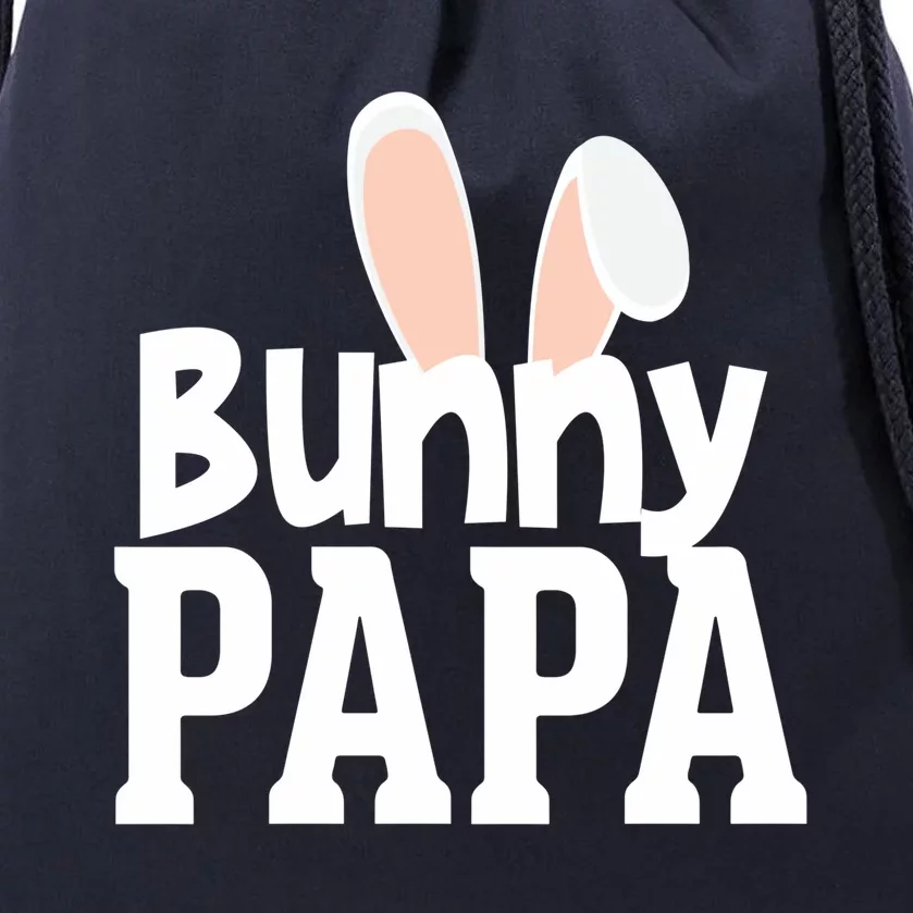 Bunny Papa Easter Rabbit Holiday Ears Parent Dad Granddad Gift Drawstring Bag