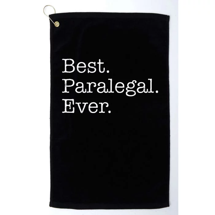 Best Paralegal Ever Platinum Collection Golf Towel