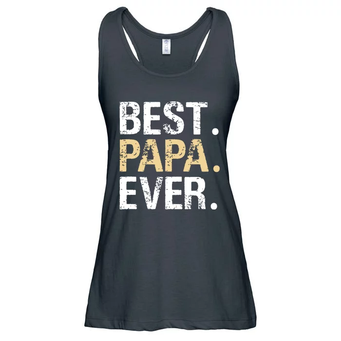 Best Papa Ever Graphic Great Fathers Day Grandparent Gifts Ladies Essential Flowy Tank